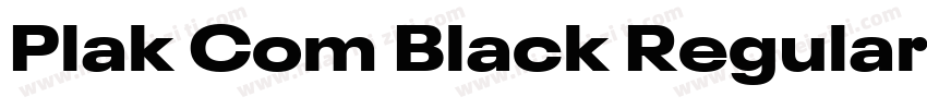 Plak Com Black Regular字体转换